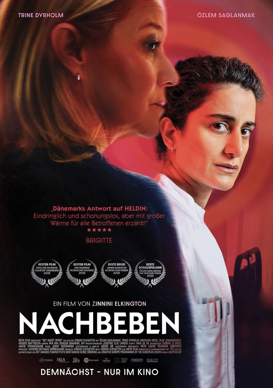 Filmplakat Nachbeben zwei Frauen mit nachdenklichem Blick